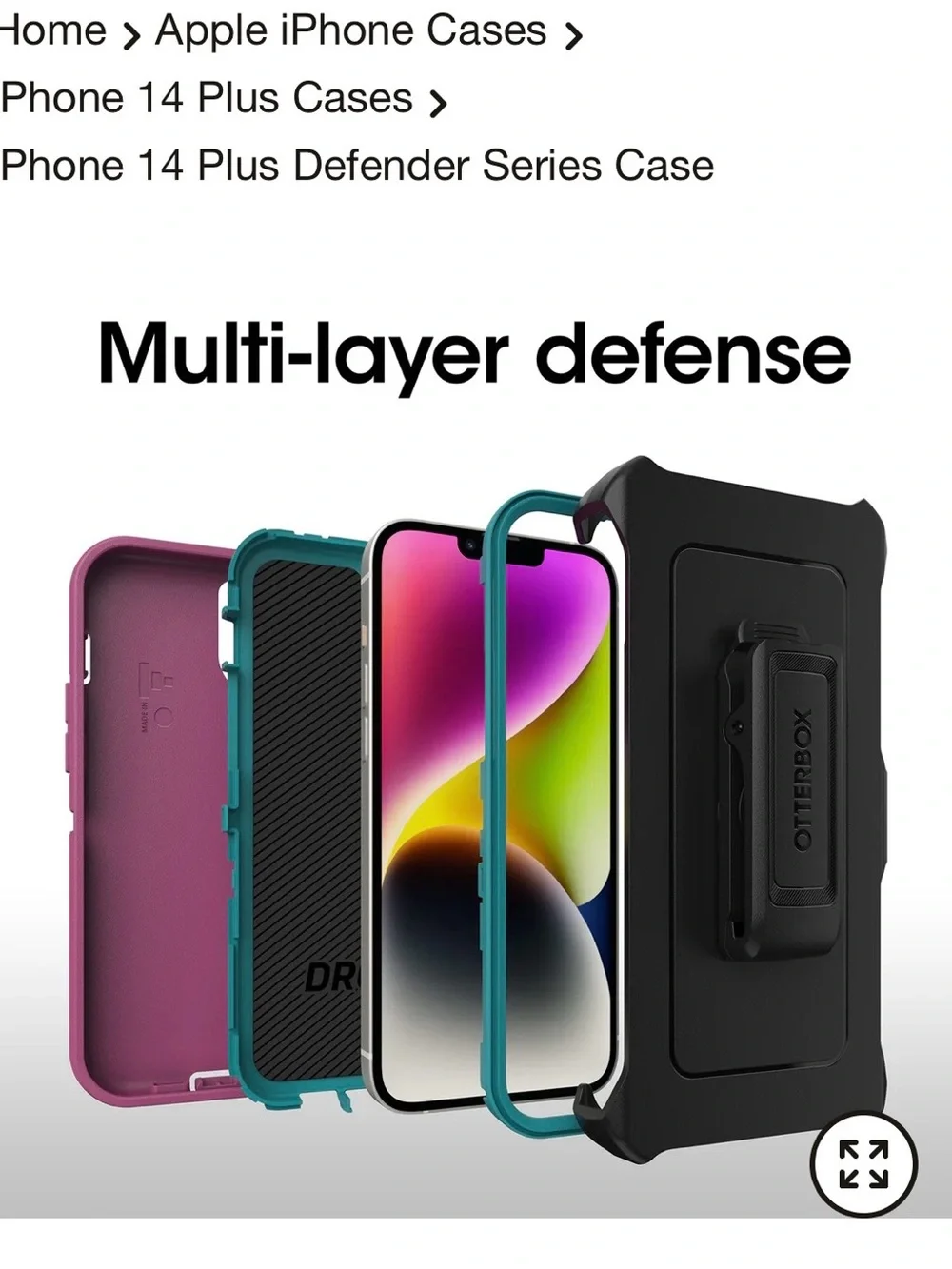 OtterBox Defender Series Case for iPhone 14 Plus — Canyon Sun NIB